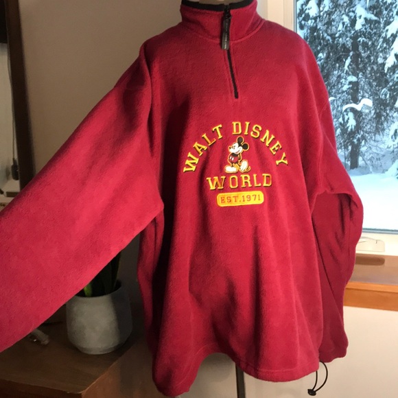 Disney Other - Walt Disney Men XL Fleece 1/4 zip